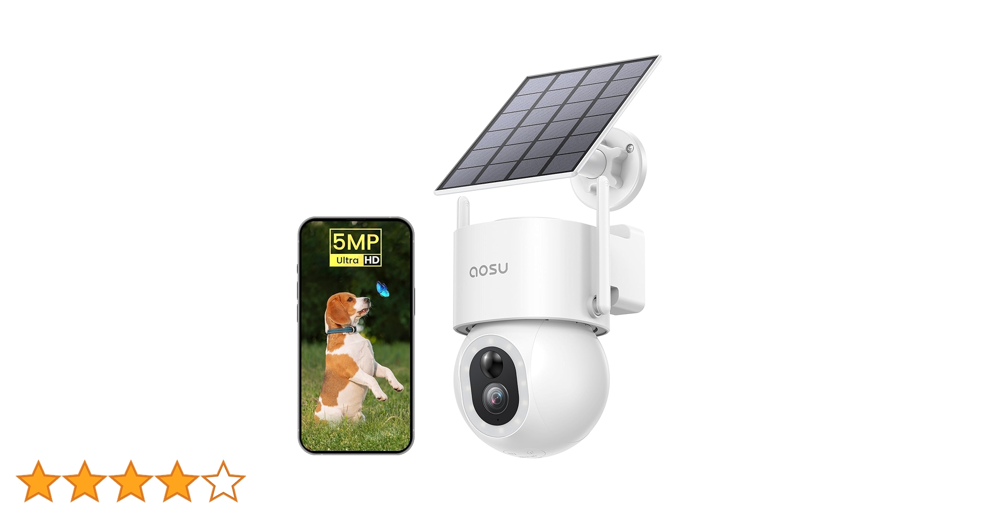 Amazon.co.jp: 【進化500万高画素・高効率充電・設置自由】aosu